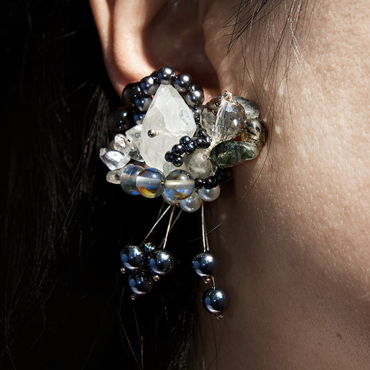 Cosmos Purification Wisdom Ear Clips FH005